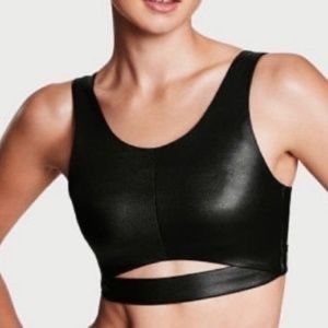 Victoria’s Secret Sport Wet Look Black Sports Bra